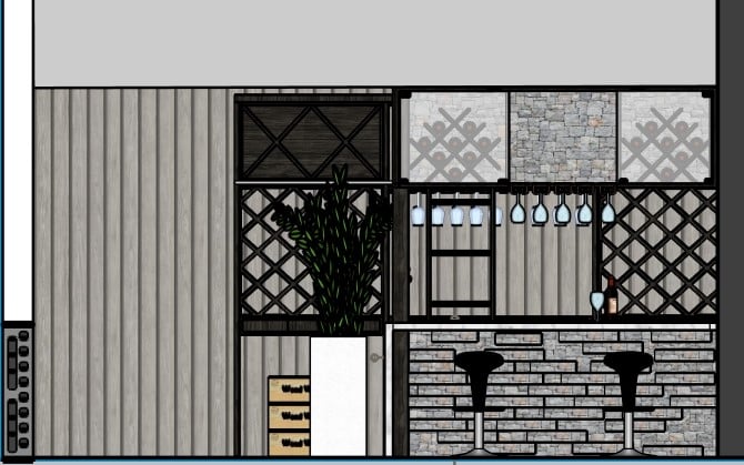 Bachelor Pad - Elevation one