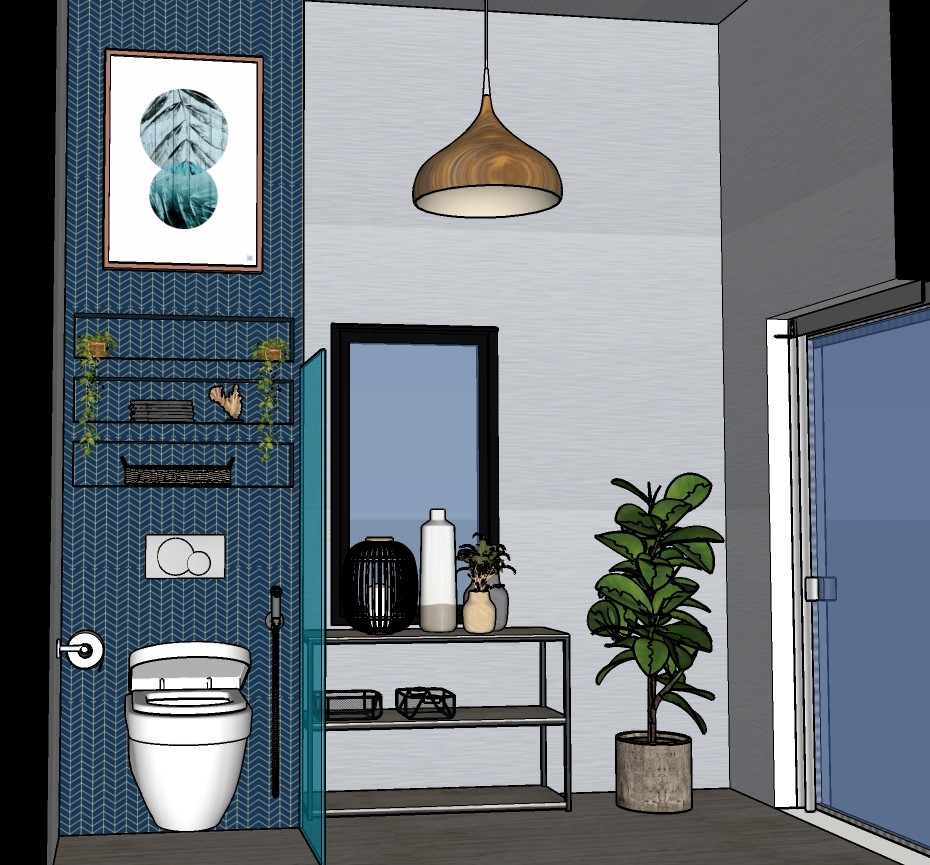 Bathroom Blues Perspective 5