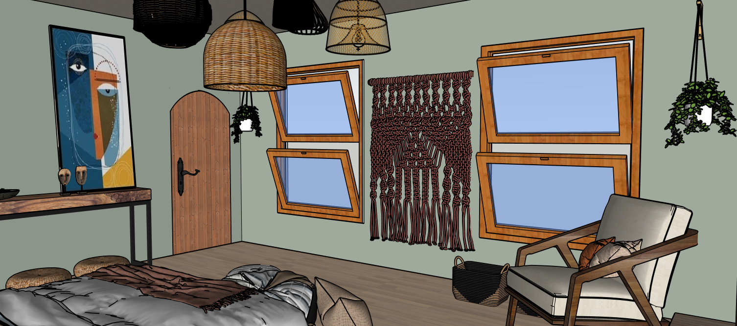 Bohemian Bedroom - Perspective 4