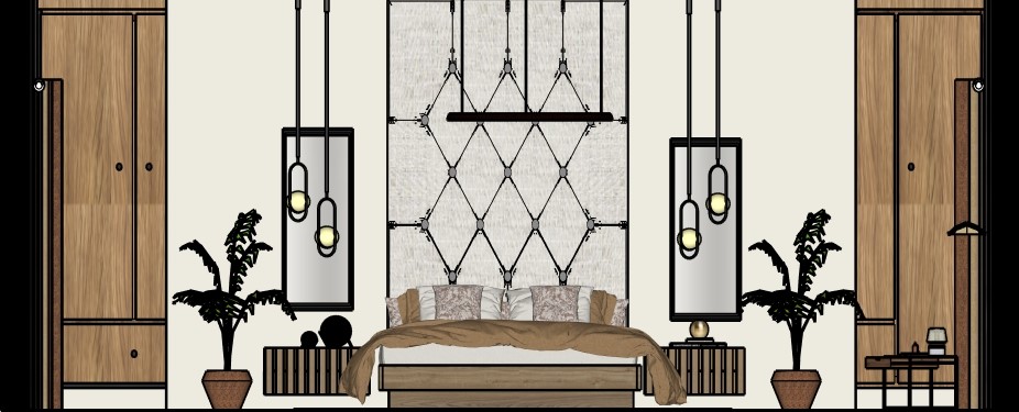 Farmhouse Bedroom ELEVATION 1