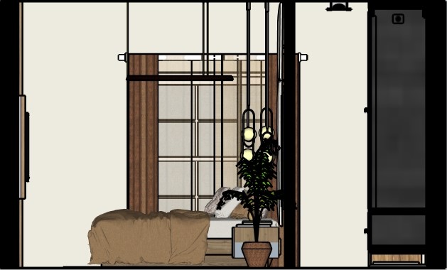 Farmhouse Bedroom ELEVATION 4