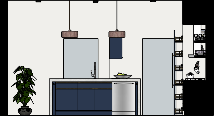 Modern Contemporary Kitchen - ELEVATION 3
