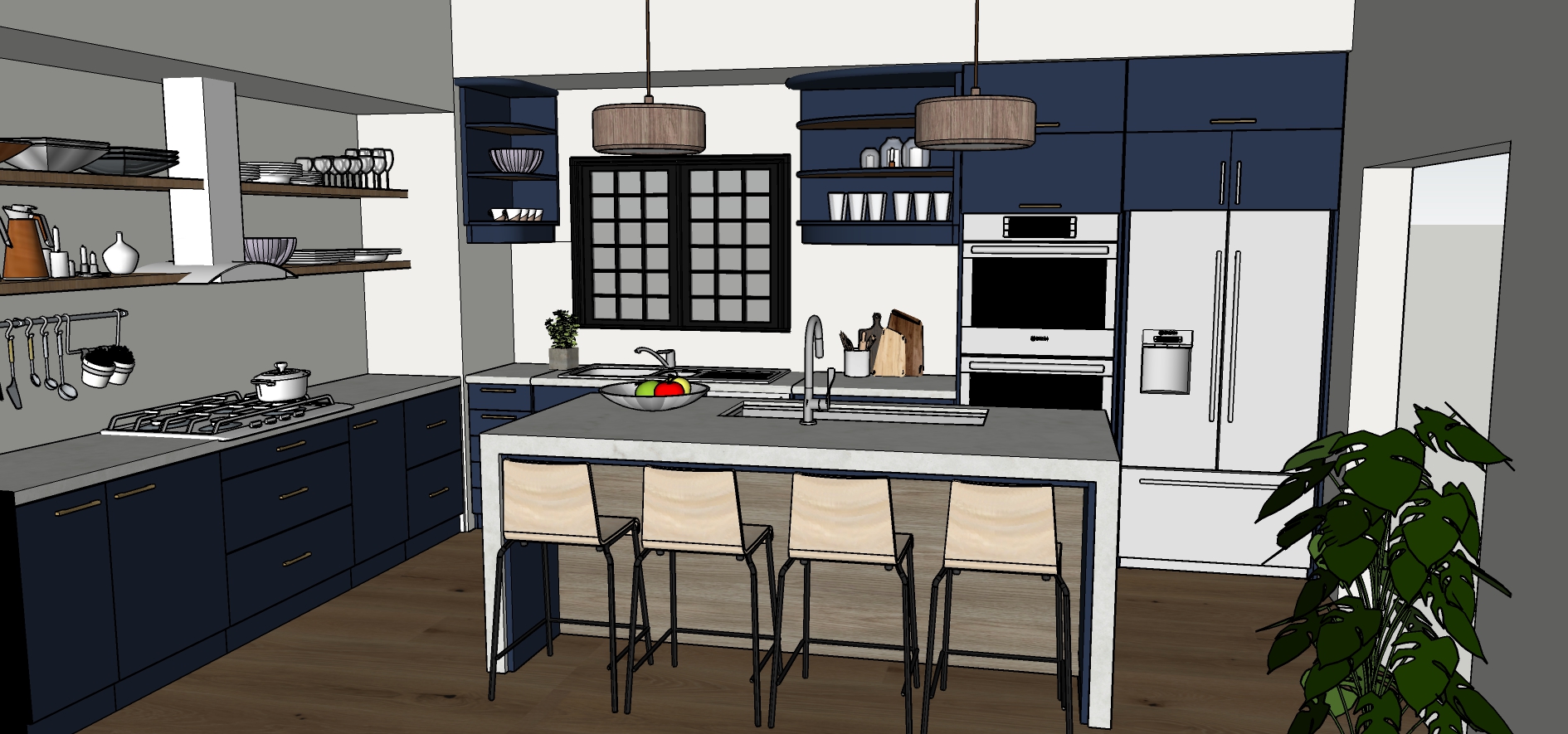 Modern Contemporary Kitchen - Perspective 1