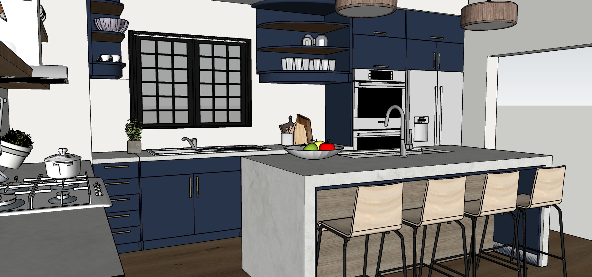 Modern Contemporary Kitchen - Perspective 2