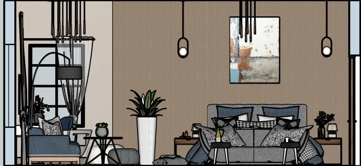 Modern Meets Traditional Master Bedroom ELEVATION 5