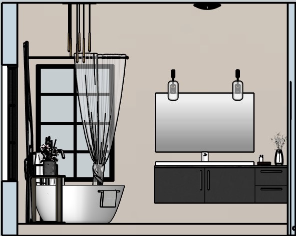 Modern Meets Traditional Master Bedroom ELEVATION 6