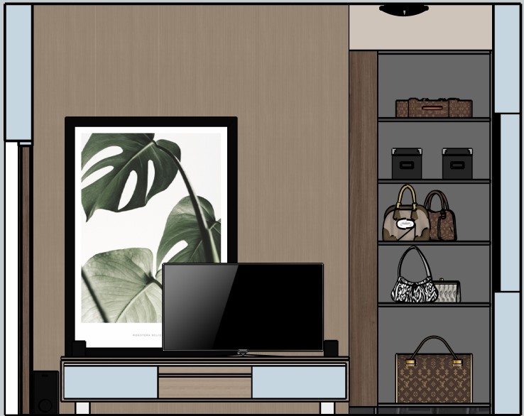 Modern Meets Traditional Master Bedroom ELEVATION 9