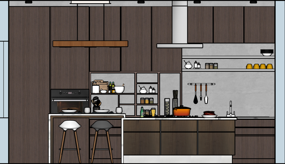 Moody Kitchen ELEVATION 1