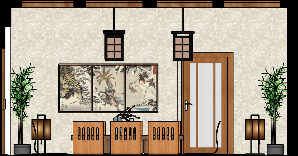 Wabi Sabi Dining Room - ELEVATION 2