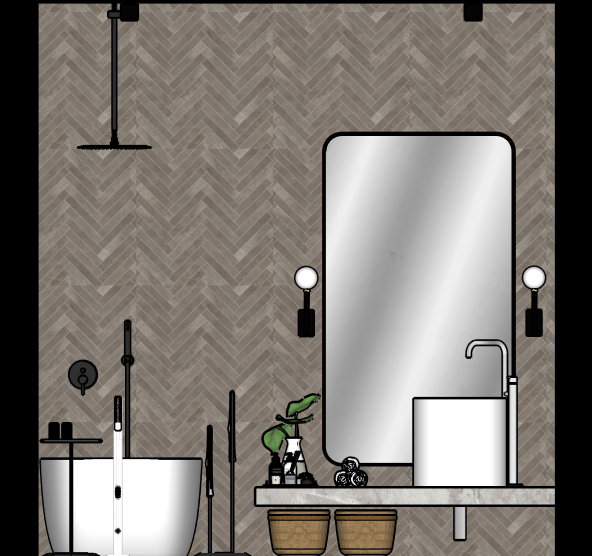 tiny but might floor plan ELEVATION 1